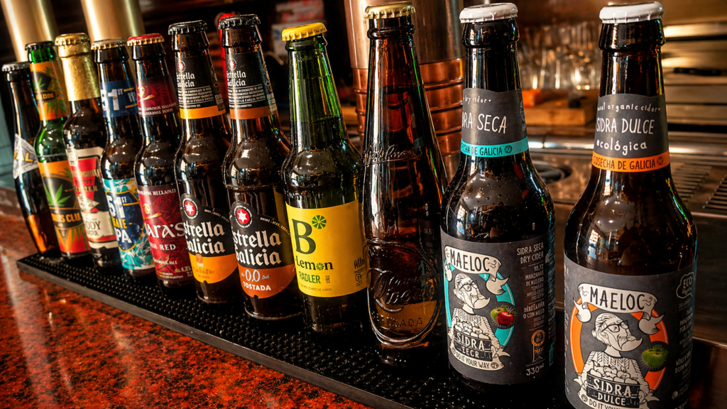 variedad de cervezas